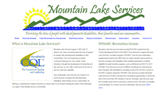 Desktop Screenshot of mountainlakeservices.org